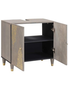 Mobile sottolavabo con archiviazione Grigio 62 x 33 x 58 cm