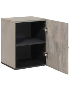 Armadio da bagno a muro con porta Grigio 38 x 33 x 48 cm