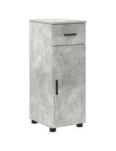 Set di mobili per il bagno con cassetto 5 pcs Grigio cemento