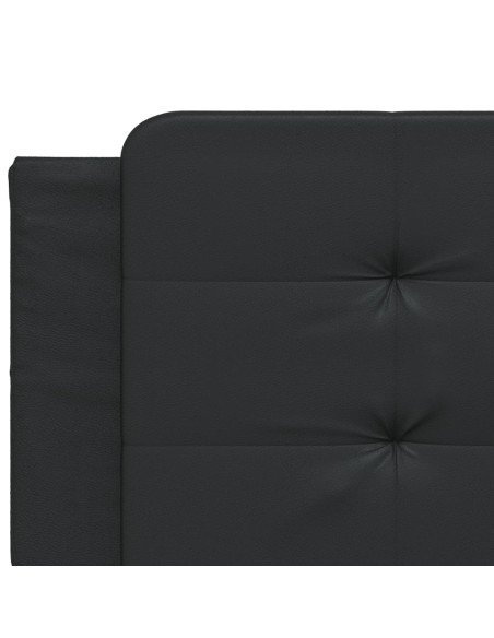 Cuscino Testiera Nero 193 cm in Similpelle