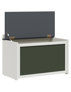 Scatola per Giocattoli Grigio e bianco 73 x 33 x 55 cm