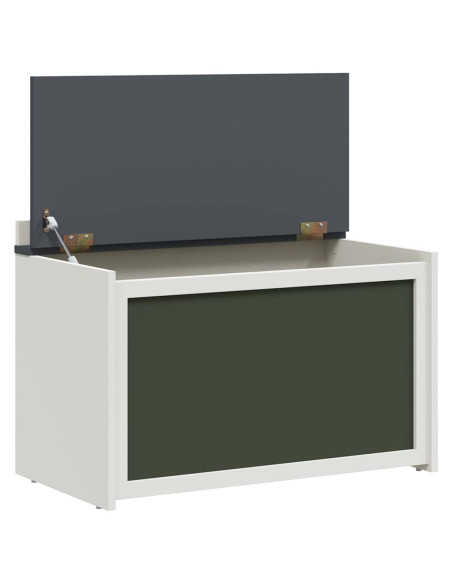 Scatola per Giocattoli Grigio e bianco 73 x 33 x 55 cm