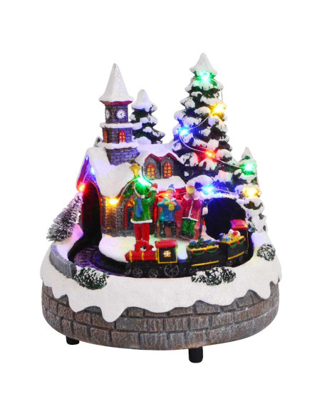 Decorazione Natalizia da Tavolo Multicolore 16 x 16 x 19 cm