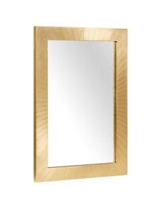 Specchio da bagno con specchio Nero e Oro 50 x 2.5 x 70 cm