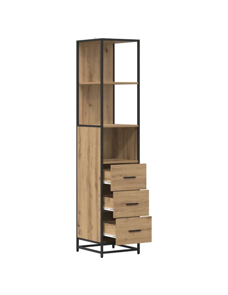 Mobile da Bagno rovere artigianale 35 x 37.5 x 166 cm