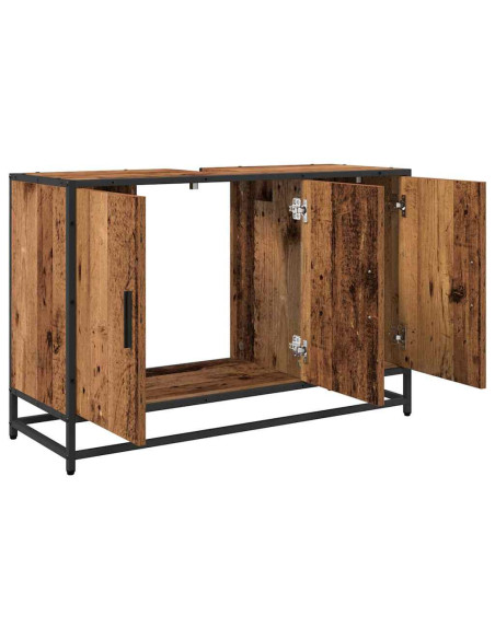 Armadio per Lavabo da Bagno Legno vecchio 90 x 33 x 60 cm