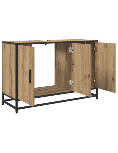 Mobile da Bagno con porta Rovere artigianale 90 x 33 x 60 cm