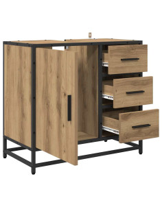 Armadio per Lavabo da Bagno rovere artigianale 65 x 33 x 60 cm