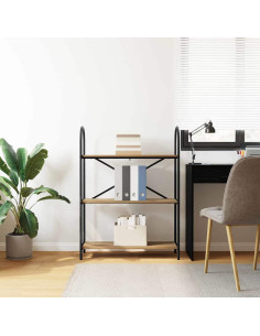 Libreria rovere artigianale 80 x 30 x 109 cm Legno multistrato