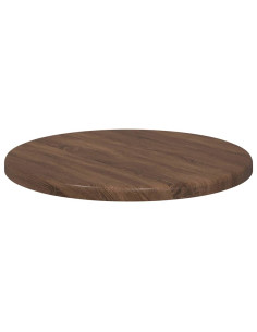 Piano del tavolo Rovere marrone Ø 30 x 1,5 cm Legno multistrato