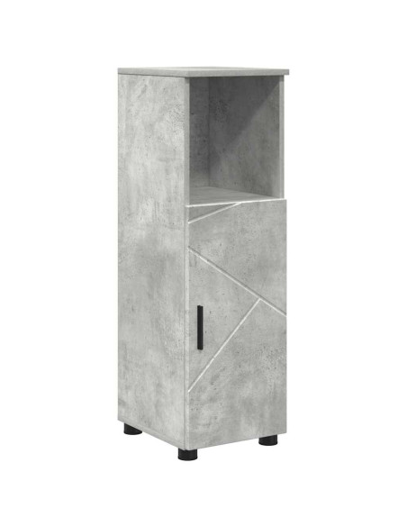 Set di mobili per il bagno con cassetto 5 pcs Grigio cemento