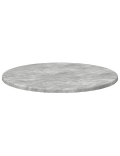 Piano del tavolo Grigio cemento Ø 50 x 1,5 cm Legno multistrato