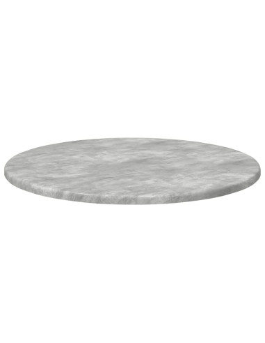 Piano del tavolo Grigio cemento Ø 50 x 1,5 cm Legno multistrato