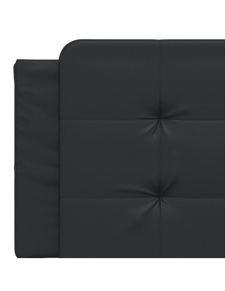 Cuscino Testiera Nero 152 cm in Similpelle