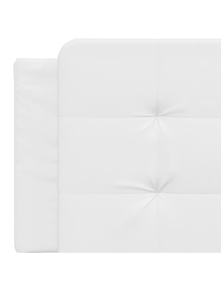 Cuscino Testiera Bianco 152 cm in Similpelle