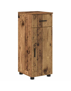 Set di mobili per il bagno con cassetto 5 pcs Legno vecchio