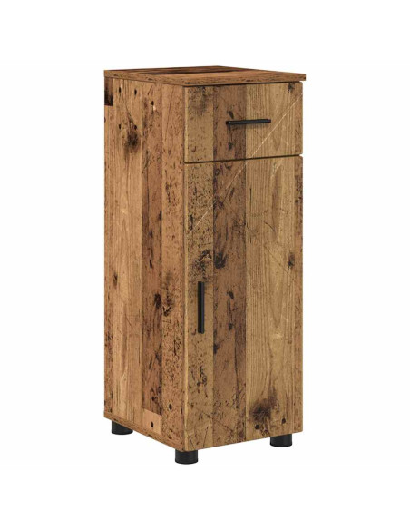 Set di mobili per il bagno con cassetto 5 pcs Legno vecchio