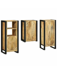 Set di mobili per il bagno 3 pcs Legno di mango massello