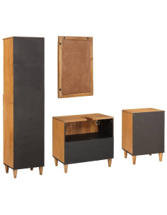 Set di mobili per il bagno 4 pcs Marrone 38 x 33 x 160 cm