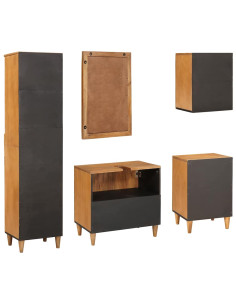 Set di mobili per il bagno 5 pcs Marrone 38 x 33 x 160 cm