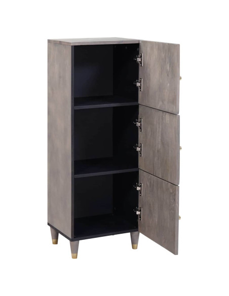 Credenza con cassetto Grigio e Oro 40 x 33.5 x 110 cm
