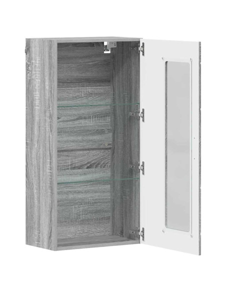 Mobile a muro Grigio sonoma 55 x 29 x 100 cm Legno multistrato