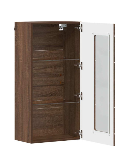 Mobile a muro Rovere marrone 55 x 29 x 100 cm Legno multistrato