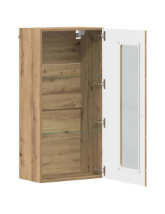 Mobile a muro con porta rovere artigianale 55 x 29 x 100 cm