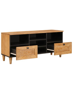 Mobile TV con cassetto Marrone chiaro 100 x 33 x 46 cm
