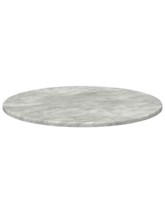 Piano del tavolo Grigio cemento Ø 60 x 1,5 cm Legno multistrato