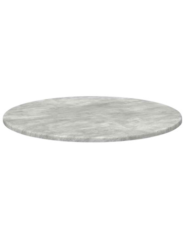 Piano del tavolo Grigio cemento Ø 60 x 1,5 cm Legno multistrato