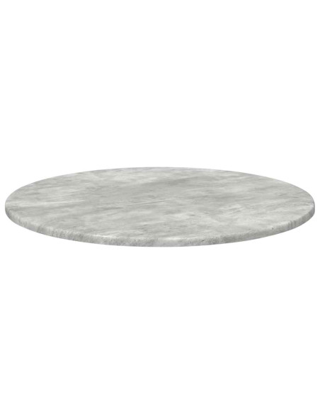 Piano del tavolo Grigio cemento Ø 60 x 1,5 cm Legno multistrato