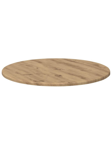 Piano del tavolo rovere artigianale Ø 60 x 1,5 cm