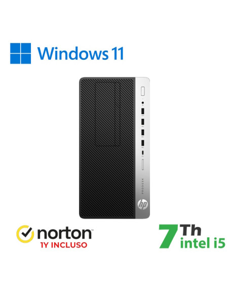 RINOVO PC HP 600-800 G3 TOWER I5-7X00 DDR4 16GB SSD 512GB W11 NO DVD GRADE A 1Y + NORTON