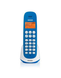 TELEFONO CORDLESS BRONDI ADARA 10273844 Azzurro/Bianco DECT display alfanum. retroilluminato ID chiamate Vivavoce
