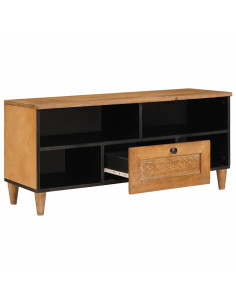 Mobile TV con cassetto Marrone chiaro 105 x 33 x 46 cm