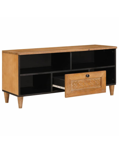 Mobile TV con cassetto Marrone chiaro 105 x 33 x 46 cm