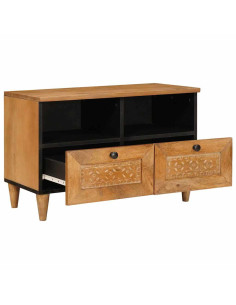 Mobile TV con cassetto Marrone chiaro 70 x 33 x 46 cm