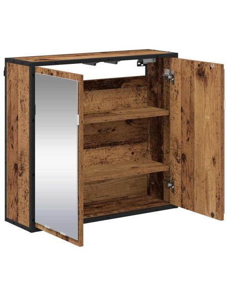 Mobiletto per specchio da bagno Legno vecchio 65 x 20 x 60 cm