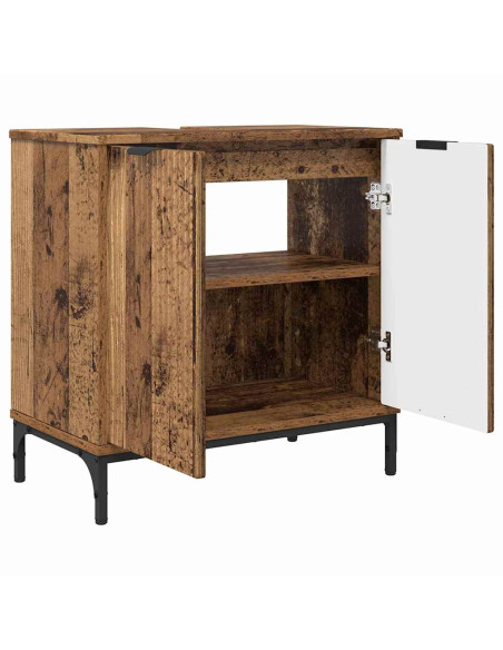 Armadio per Lavabo da Bagno Legno vecchio 60,5 x 33,5 x 61 cm