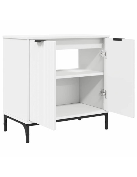 Armadio per Lavabo da Bagno Bianco 60,5 x 33,5 x 61 cm
