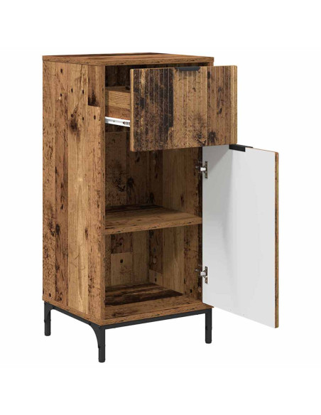 Mobile da Bagno con cassetto Legno vecchio 39.5 x 36 x 88 cm