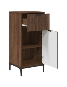 Mobile da Bagno con cassetto Rovere marrone 39.5 x 36 x 88 cm