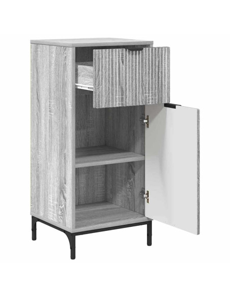 Mobile da Bagno con cassetto Grigio sonoma 39.5 x 36 x 88 cm