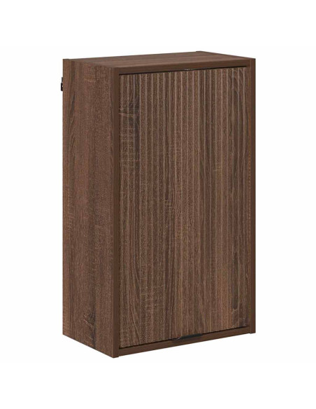 Mobile da Bagno con porta Rovere marrone 39 x 23.5 x 65 cm