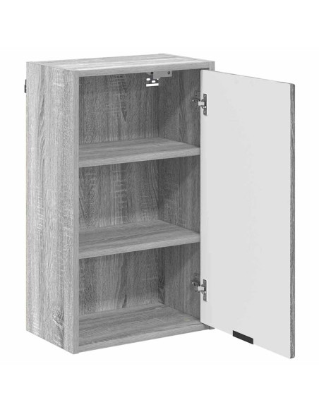 Mobile da Bagno con porta Grigio sonoma 39 x 23.5 x 65 cm