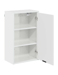Mobile da Bagno con porta Bianco lucido 39 x 23.5 x 65 cm