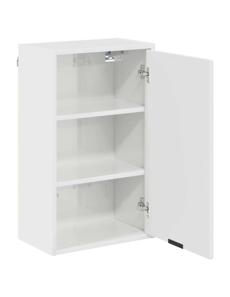 Mobile da Bagno con porta Bianco lucido 39 x 23.5 x 65 cm