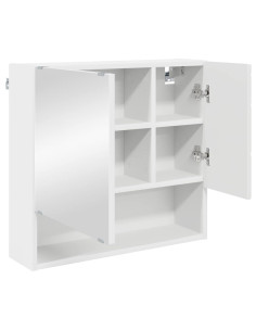 Mobiletto per specchio Bianco 59 x 17 x 55 cm Legno multistrato