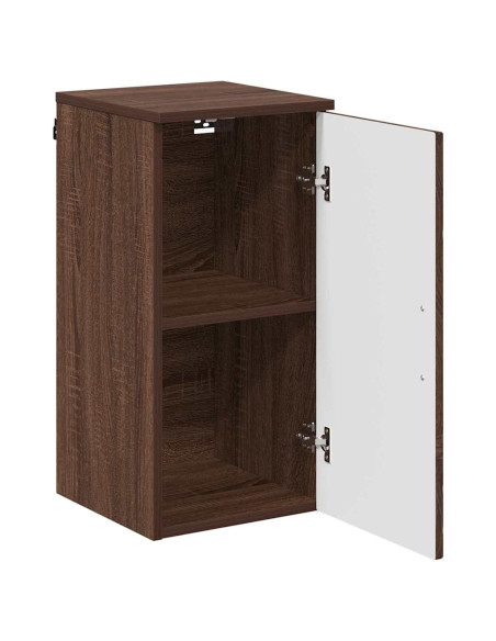 Mobile da Bagno con porta Rovere marrone 30 x 31.5 x 61 cm
